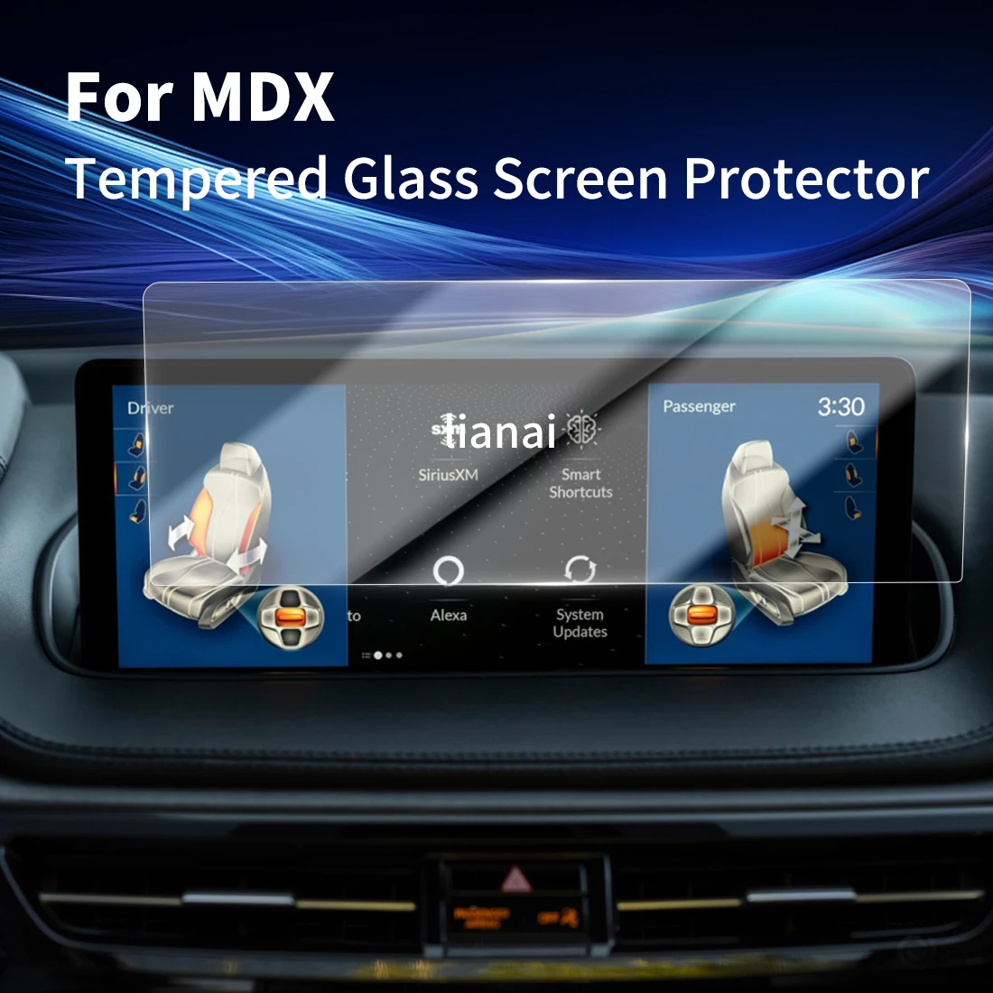 

Carplay Display Digital Screen Protector Tempered Glass Protective Film Navigator Car Stickers Accessories For eulogize MDX 2025