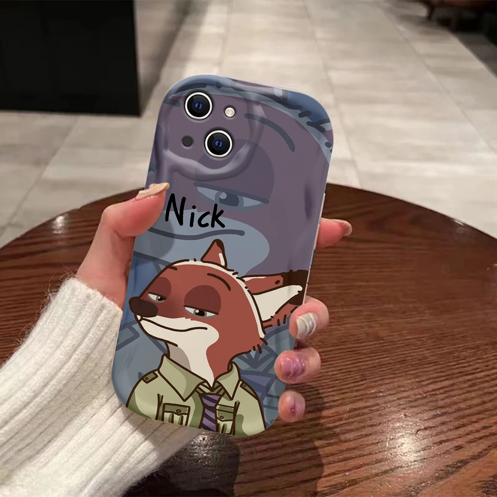 Disneys Zootopia Couples 3D Wave Case For Samsung A73 A72 A71 A55 A54 A53 A35 A34 A33 A25 A24 A23 A15 A14 A13 A05 A04 A03 4G 5G