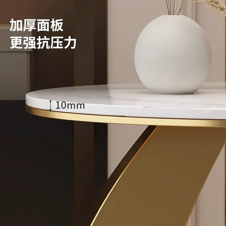 Summer light luxury side table, living room sofa side table, balcony small round table high-end sense, creative small table
