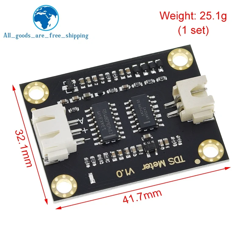 TDS Sensor Meter V1.0 Board Module Water Meter Filter Measuring Water Quality For Arduino UNO R3