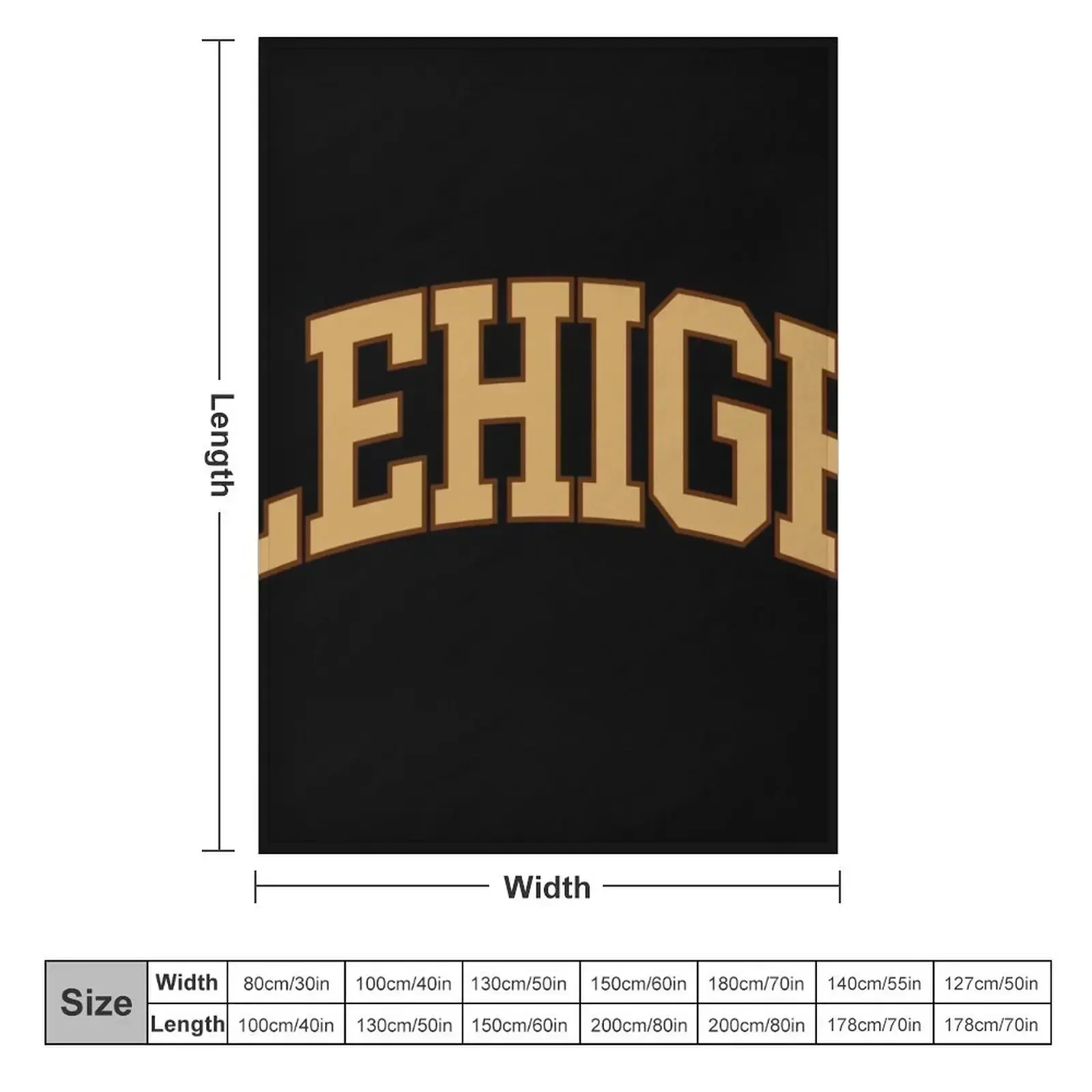 lehigh - college font curved Throw Blanket funny gift Sofa Throw Blankets