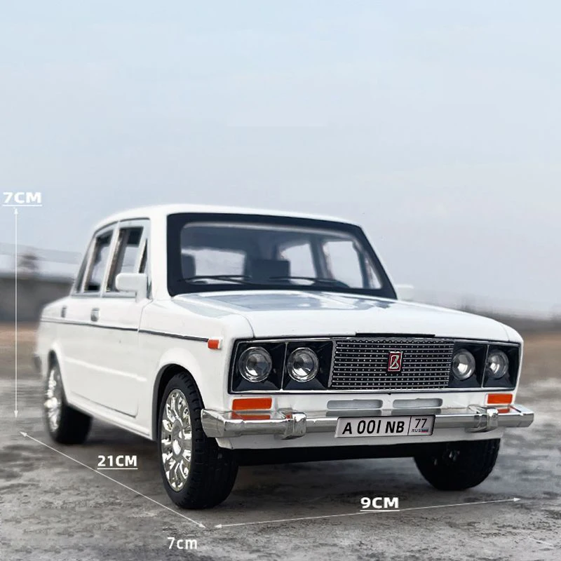 

1:18 LADA 2106, литая под давлением игрушечная модель автомобиля из сплава, звук и свет, детские игрушки, коллекционные предметы, подарок на день рождения