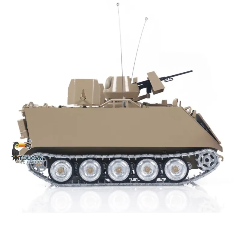 US Stock 1/16 TD RC Tank M2412-B M113A1 ACAV 360 Turret Rotation Infrared Metal Wheels Gearbox Smoke Controlled Military Panzer