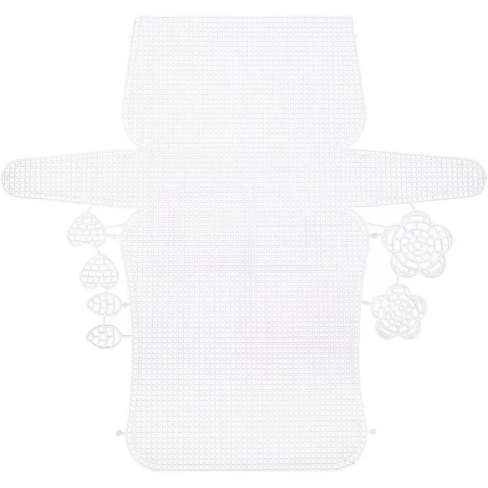 

Purse Making Supplies Plastic Bag Mesh Grid White Blank Mesh Canvas Bag Rug Acrylic Yarn Crafting Knit