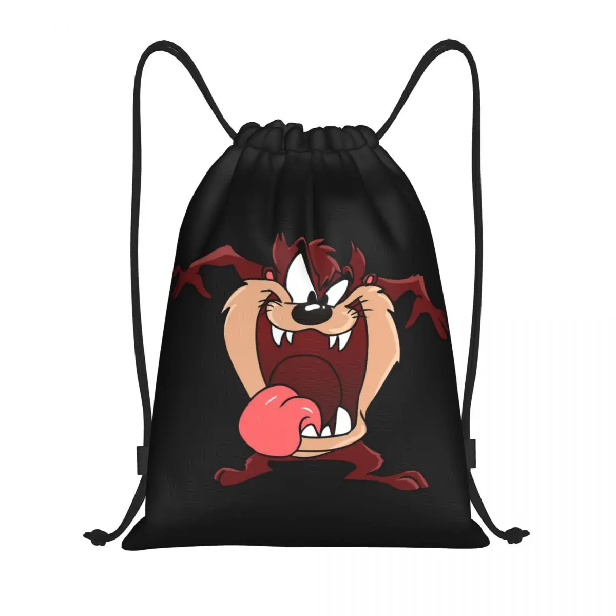 

Изготовленная на заказ сумка на шнурке с тасманским дьяволом для мужчин и женщин, портативный спортивный рюкзак для спортзала, рюкзаки для покупок Taz с героями мультфильмов аниме