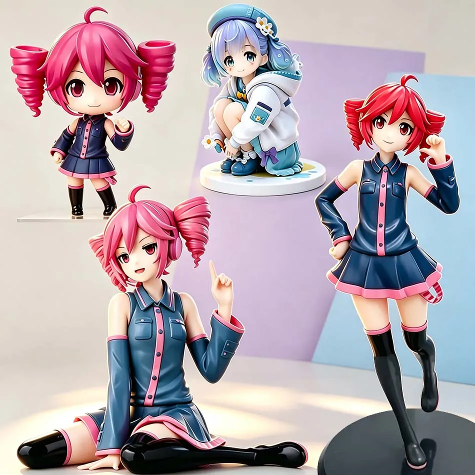 Original SEGA Utau Kasane Teto Premium Chokonose Actionfigur PVC-Modell Sammlerstück Anime-Figur Geburtstagsgeschenk