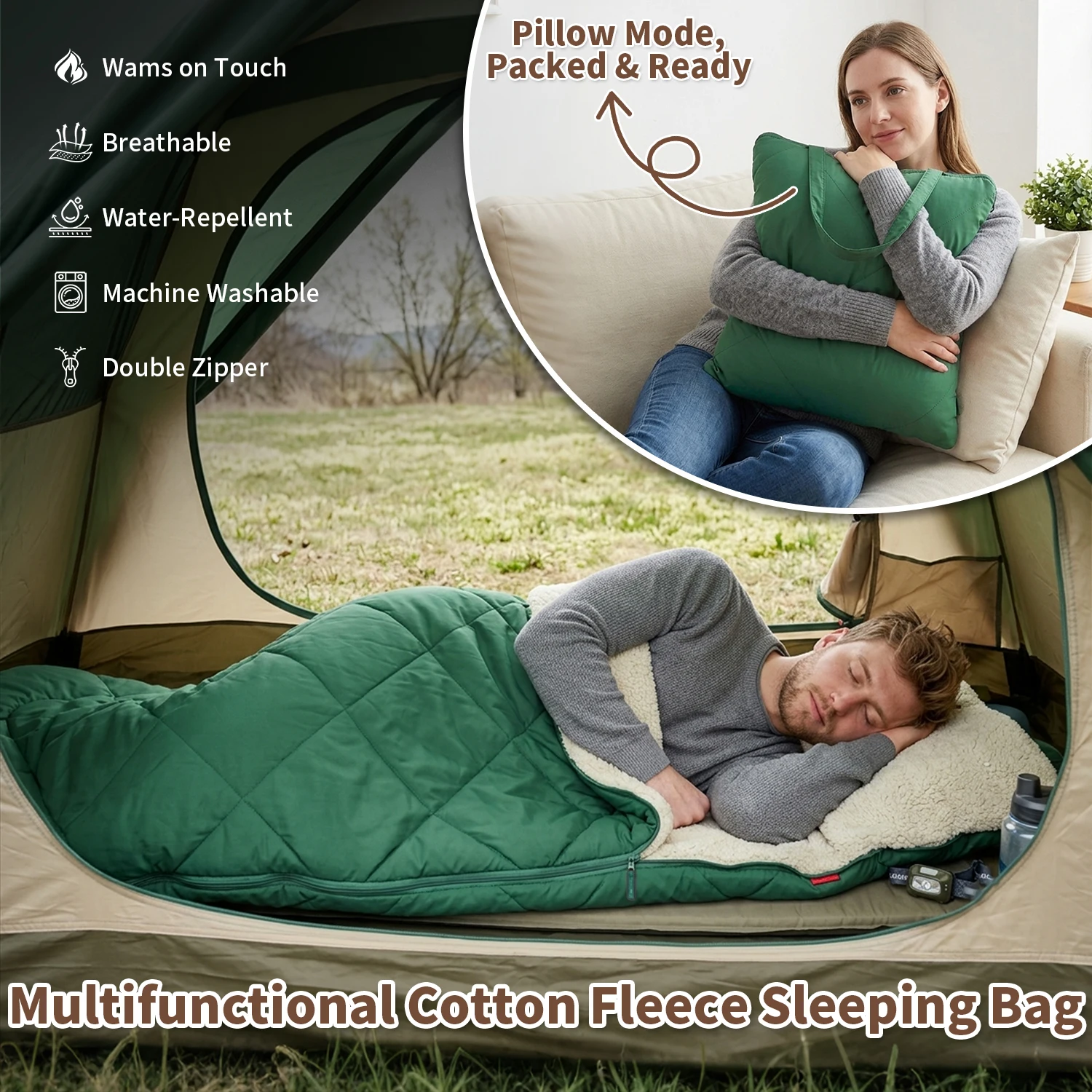 Saco de Dormir de Forro Polar - Fleece Sleep Bag reseña y precio