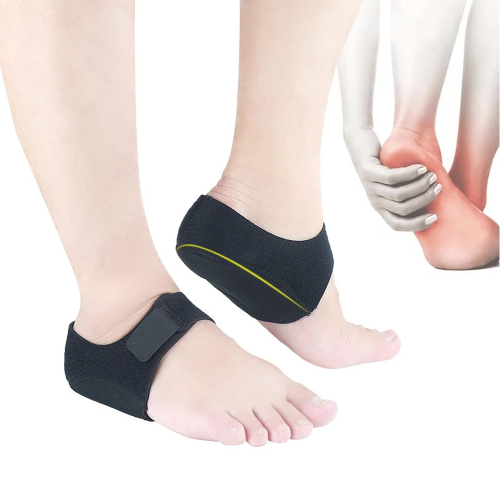 Plantarfasziitis-Einlegesohlen, Silikon-Fersenschutz für Sporen, Stoßdämpfung, Fersenschmerzlinderung, Schuhe, Polster, U-Cup, halbhohe Socken – Detail 10