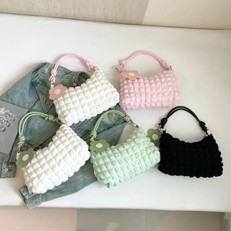 2026 Autumn New Style Women's Handbag, Nylon Messenger Bag, Adjustable Multi-function Shoulder Strap, Mini Dumpling Bag Y2K view 3