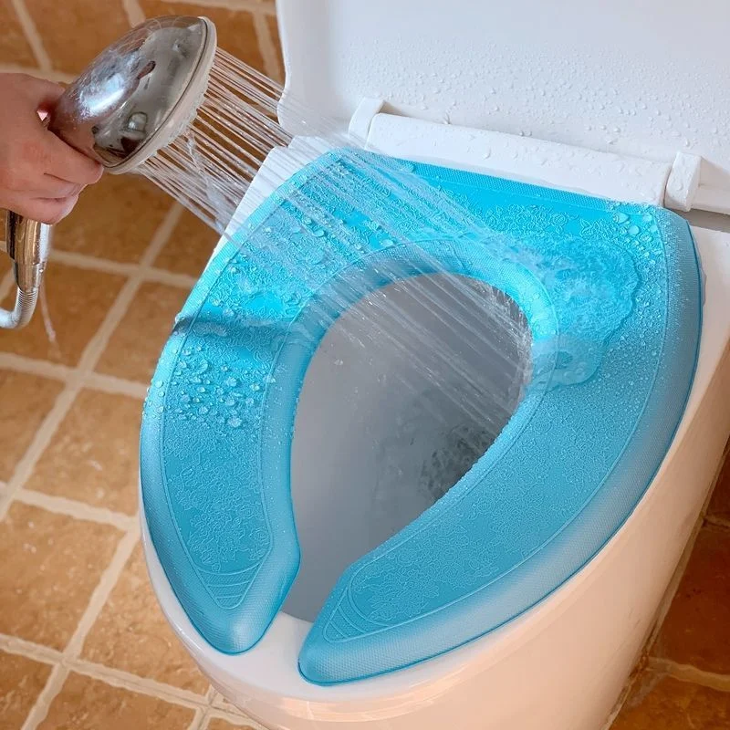 Waterpoof Soft Toilet Seat Cover Bathroom Washable Closestool Mat Pad Cushion O-shape Toilet seat Bidet Toilet Cover Accessories