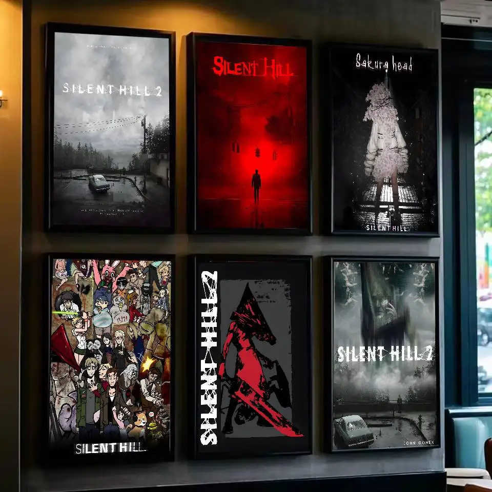 Silent Hill Game Poster Art with prints Home bedroom living room decoration gift