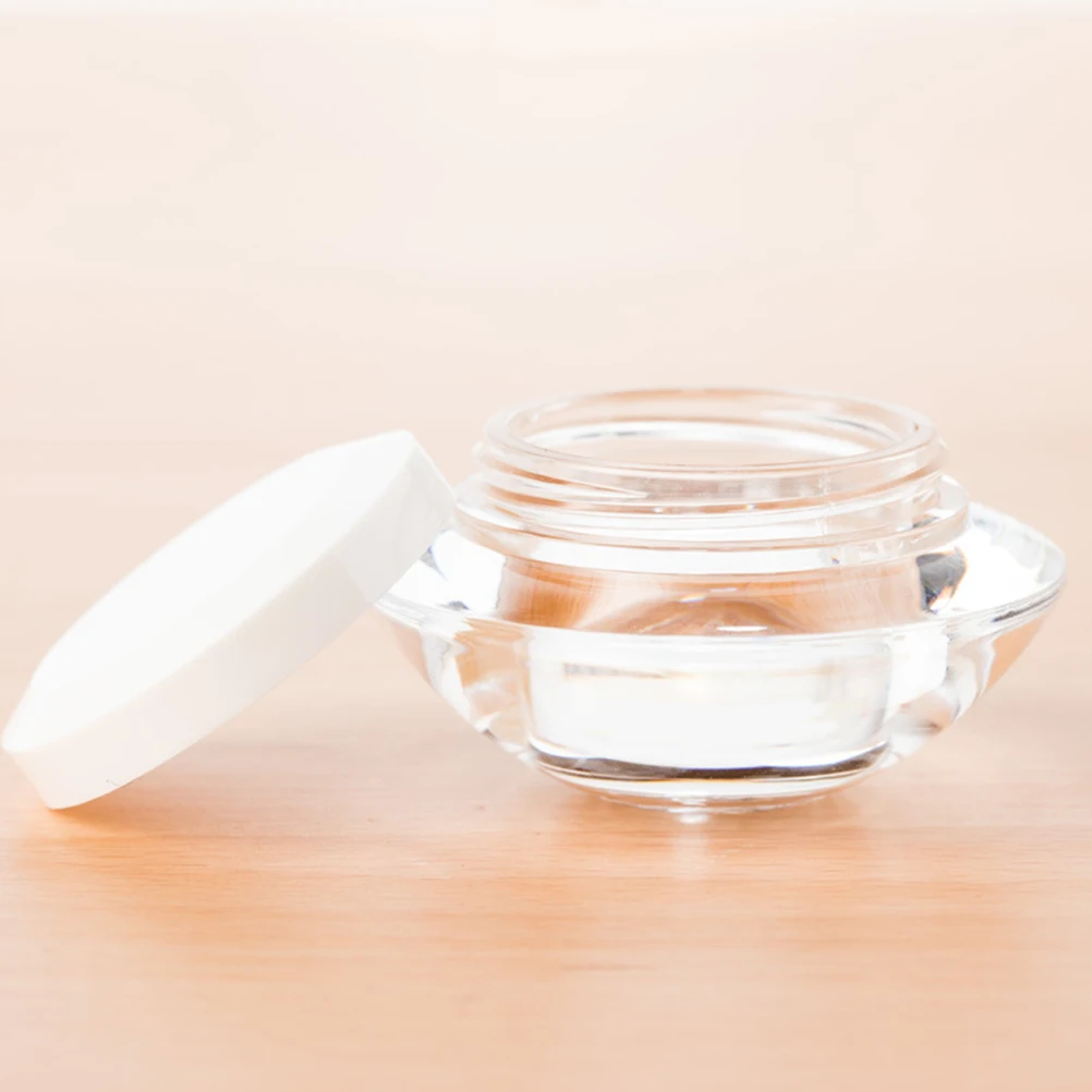 

3 Pcs Face Cream Bottle Transparent Refillable Travel Jars Lotion Container Storage Compact Size Premium Materials Practical