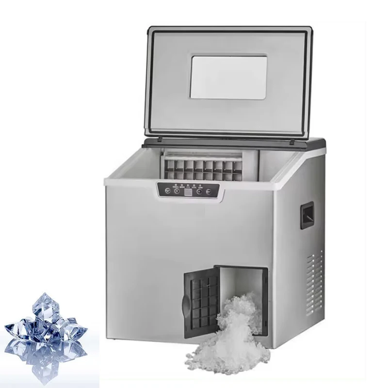 

40kg Fully Automatic Ice Maker And Ice Crushing Machine Integrated Snowflake Ice Machine Ice Making Machine