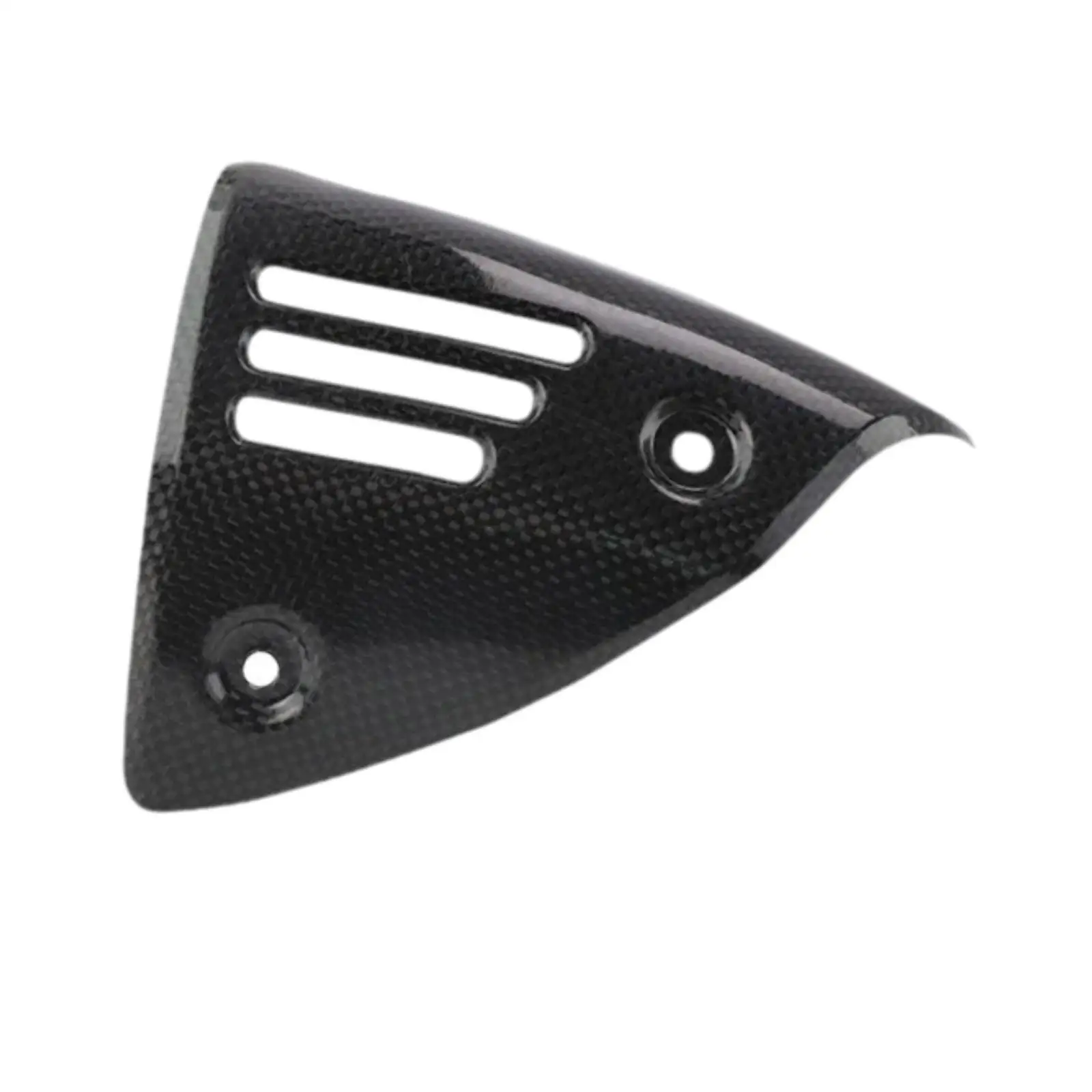 Carbon Fiber Exhaust Deafener Pipe Cover Motorcycle Heat Shield Protector Thermal Insulation Slanted Mouth Guard for Bike