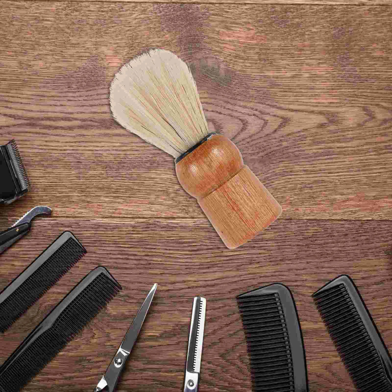 Retro Beard Brush Shaving Brash Badger Male Tool Shave Cream Cleaning for Mens Razor Kit with