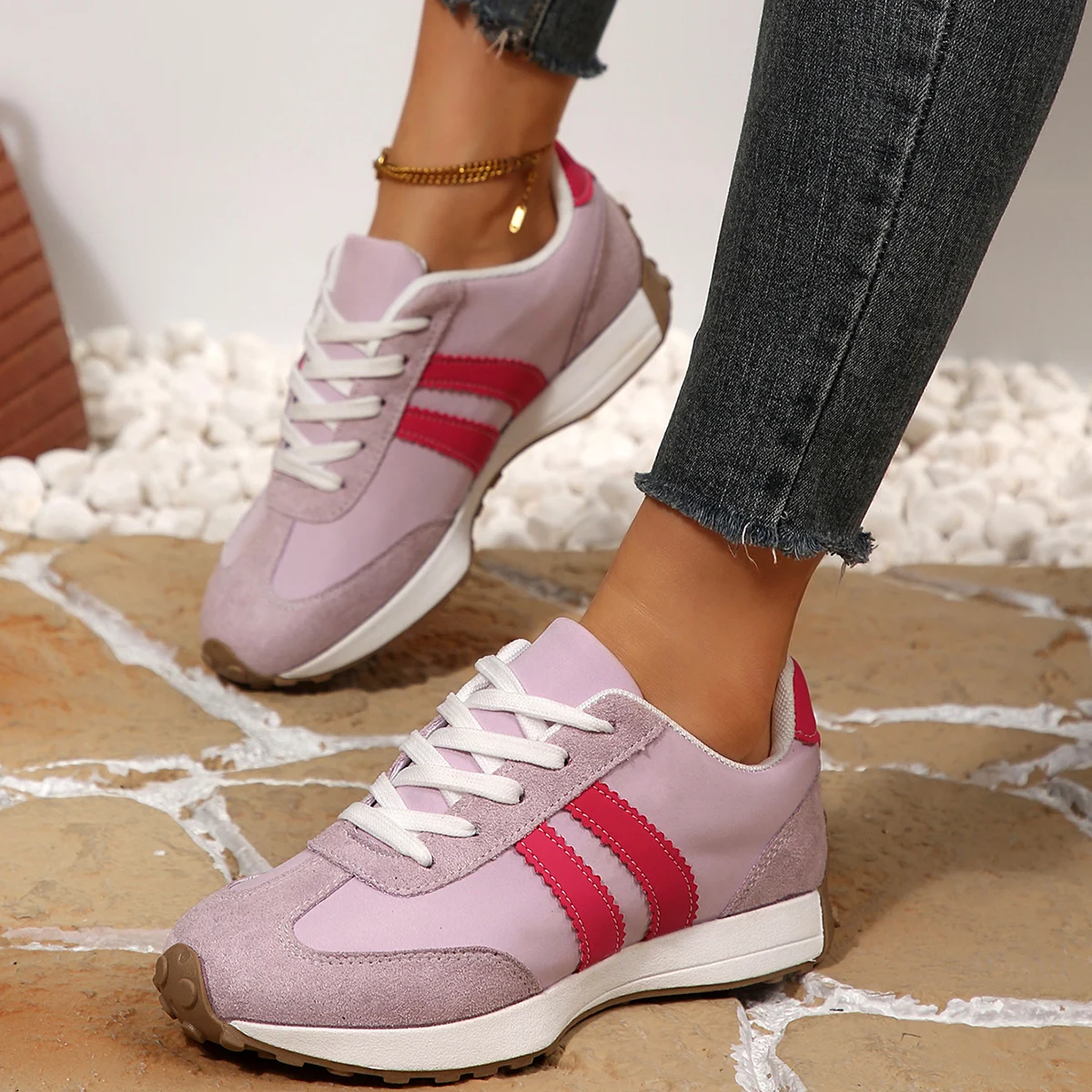 รองเท้าผ้าใบผู้หญิงรุ่นใหม่ปี  - Women'S Shoes Running Sports บทวิจารณ์และราคา