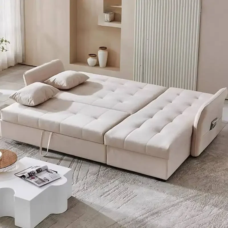 أريكة غرفة المعيشة الفاخرة تخزين مزدوج مقعد الحب الأبيض أريكة سرير نهاري الشمال الحديثة مصمم موبليس الفقرة Dormitorio أثاث المنزل