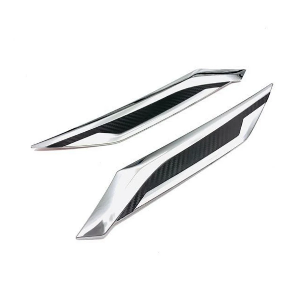 Car Leaf Board Decoration on Shark Gills Side Trim Strip Sticker 2PCS for Toyota RAV4 XA50 2019-2025 Exterior Accessories