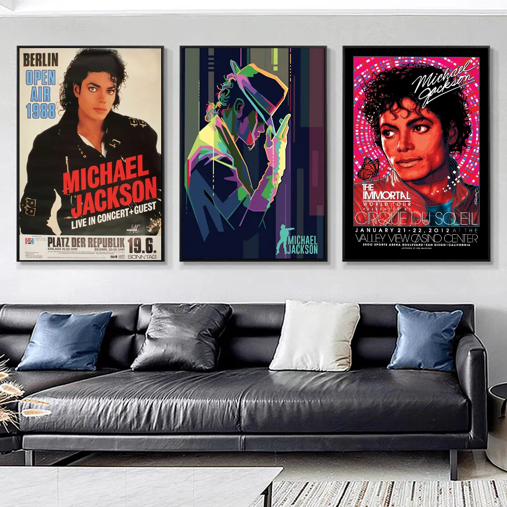 Michael-Jackson Whitepaper Poster HD Quality Poster Wall Art Painting Study Room Wall Decor