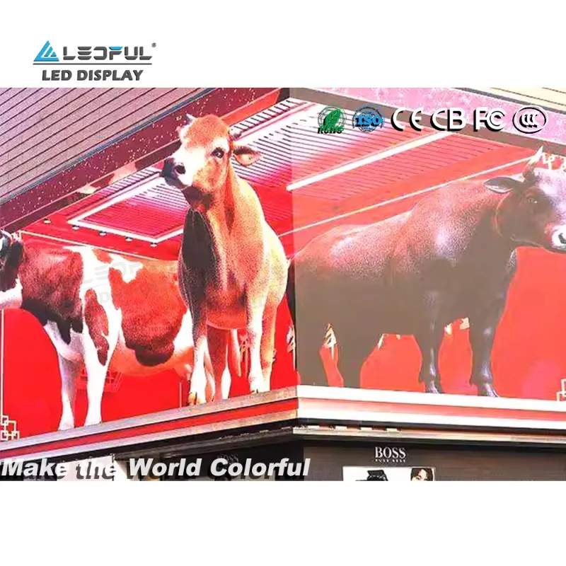 

LEDFUL Advertising Screen Full Color Outdoor Large P2.5 P3 P4 P5 P6 P8 3D LED Display Screen