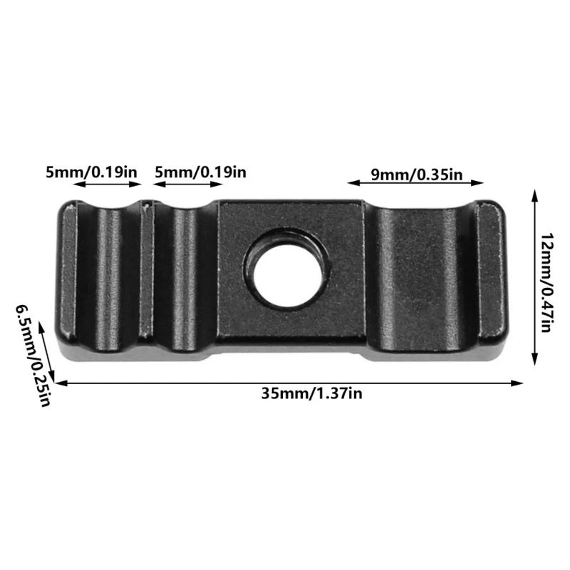 Camera Cage Cable Clamp with 1/4Inch Screw Hole Aluminum DSLR Light Bracket L Board Wire Organizers Easy to Use 83CF