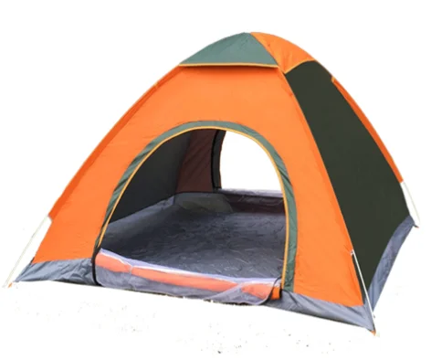 Outdoor camping thick rainproof mosquito proof sun protection 4 seasons automatic double layer 1-4 persons 4-side tent