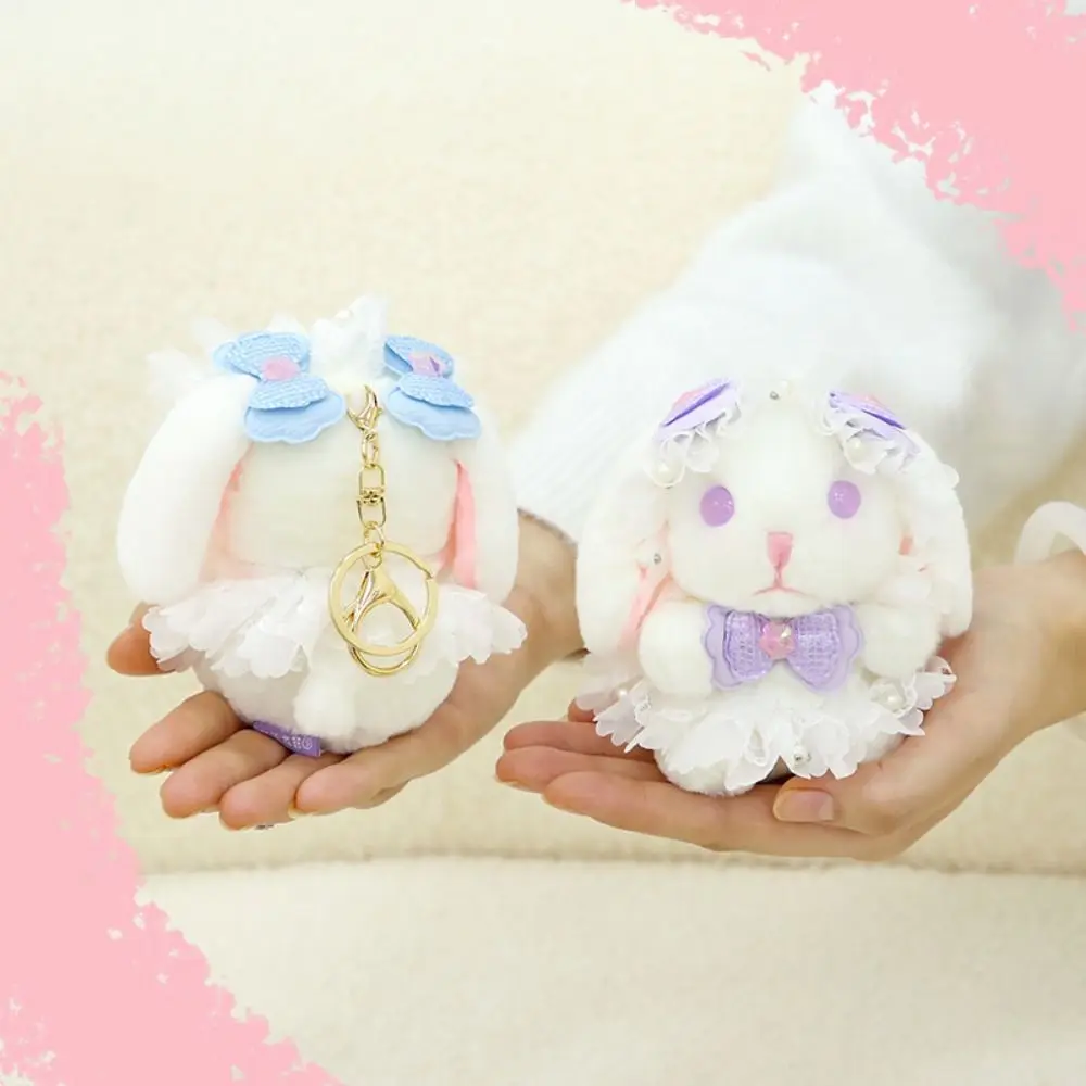 Fantasy Long-eared Rabbit Toy Lolita Princess Key Chain Bunny Gift Backpack Valentine's Day