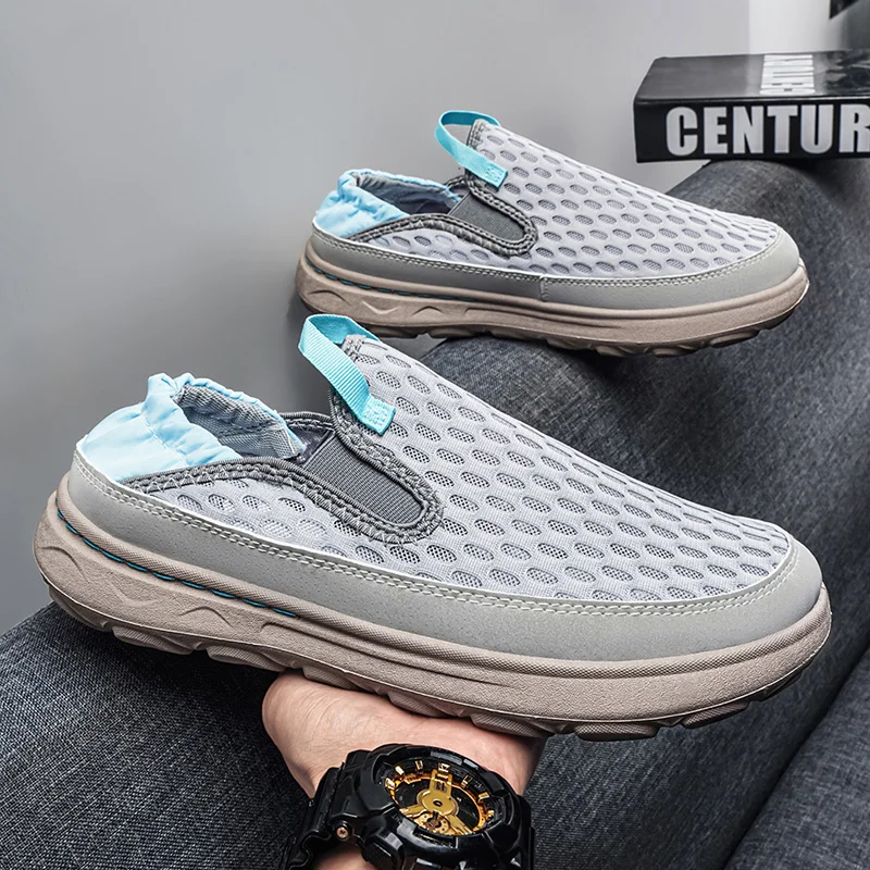 

2026 New Breathable Mesh Casual Shoes, Versatile Slip-On Lazy Shoes, Trendy Thick Sole Men's Loafers