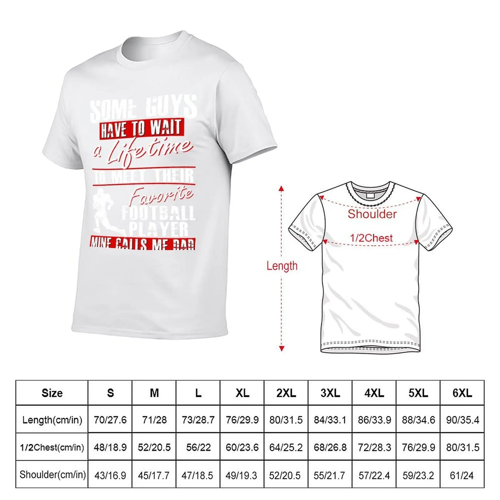 My Favorite Football Player Calls Me Dad T-Shirt graphic t shirts for man t shirts for man slim fit T-Shirt