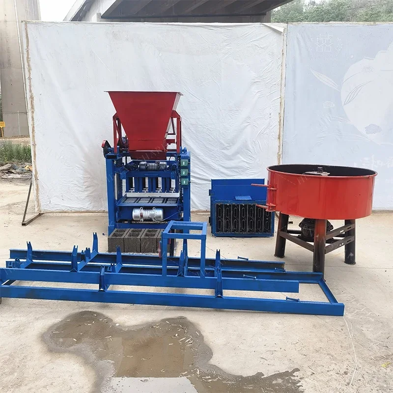 

Mobile Mini Automatic Cement Brick Block Molding Machine Por Concrete Forming Equipment Simple Operation Construction