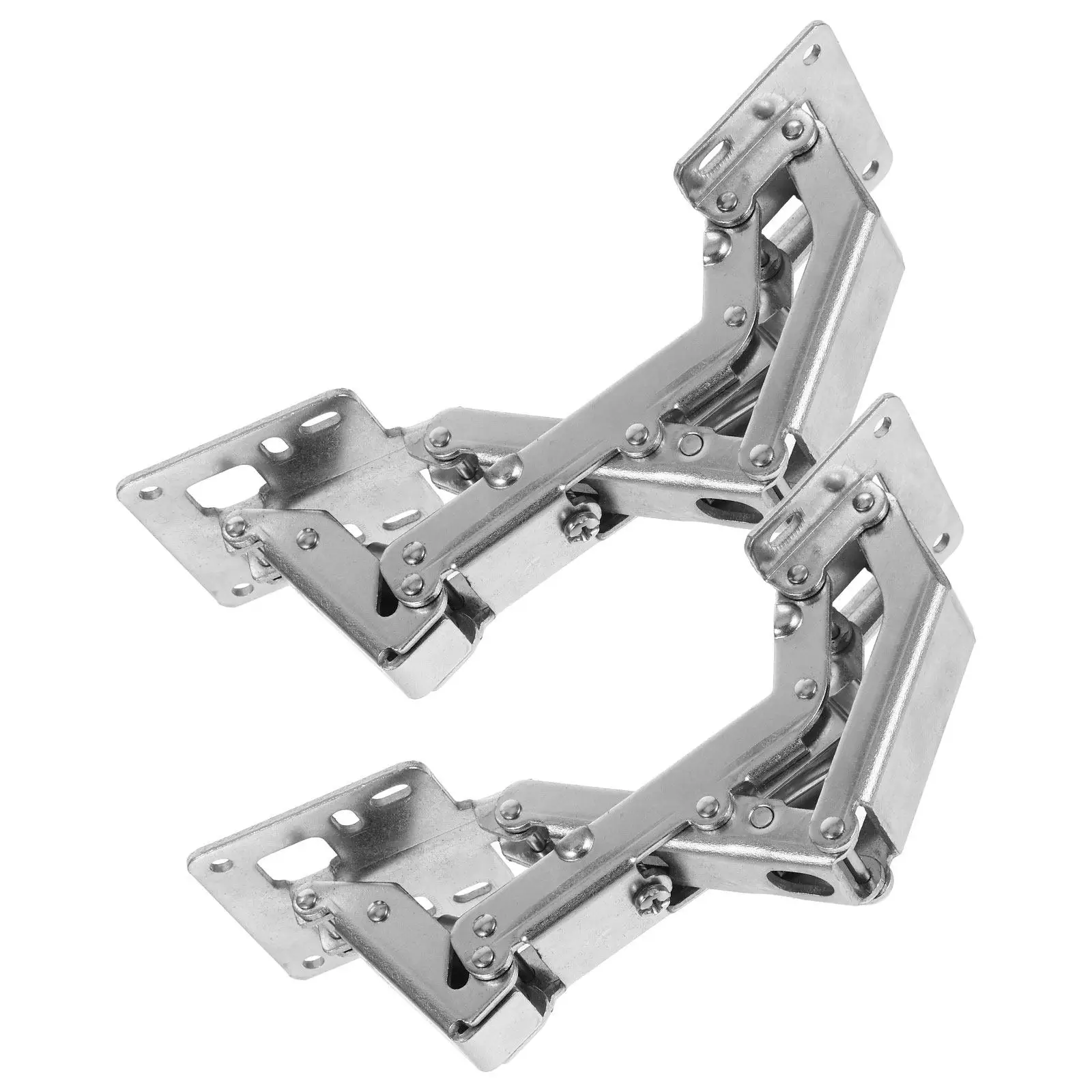 

2Pcs Hydraulic Silent Cabinet Hinges Heavy Duty Thickened Surface Mount for Kitchen Wardrobe Furniture Hydraulic Buffer Door