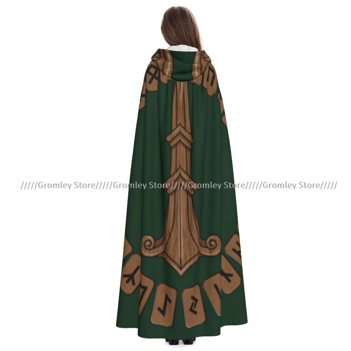 Irminsul Yggdrasil Tree Witch Cloak Halloween Cosplay Costume Adult Unisex Cloak Retro Ages Cape