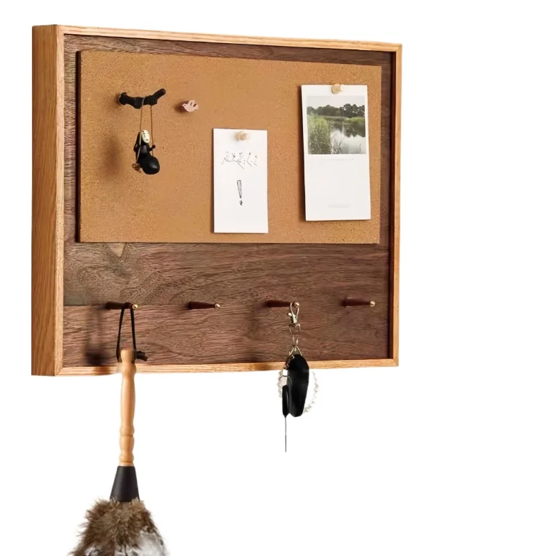Electrical Meter Box Decoration Cover Cork Photo Wall Entryway Message Board Solid Wood Distribution Box Decorative Art