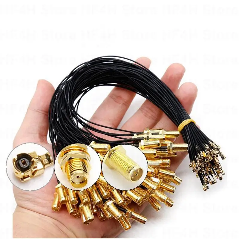 RF Cable SMA Female Connector Cable RP SMA Female to uFL/u.FL/IPX/IPEX UFL to SMA Female RG1.13 Antenna Assembly RP SMA-K B4