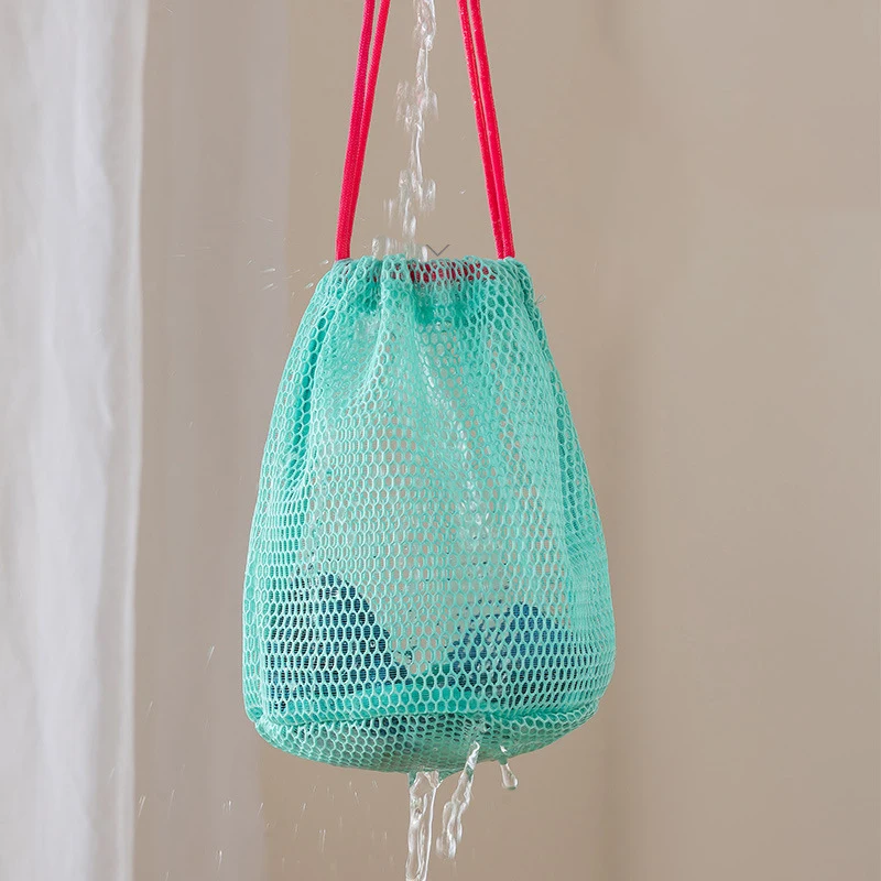 Nylon Mesh Drawstring Storage Pouch Bag Multi Purpose Travel & Outdoor Activity Pouch For Digital Products Makeup Bag