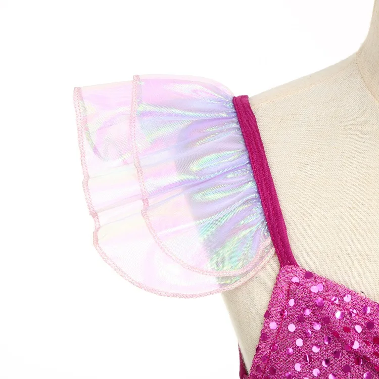 Princess Little Mermaid Ariel Fancy Dress Costume Play Party Girls Siren Role Playing Carnival Birthday Clothing Suspender Gowns