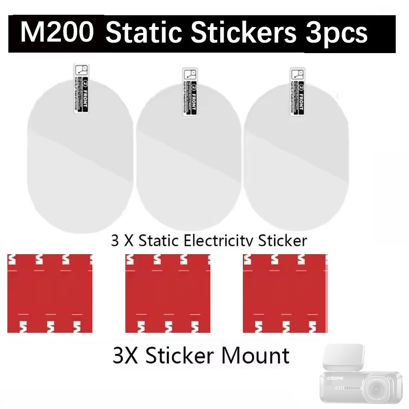 For AZDOME M200  Film and Static Stickers 3pcs