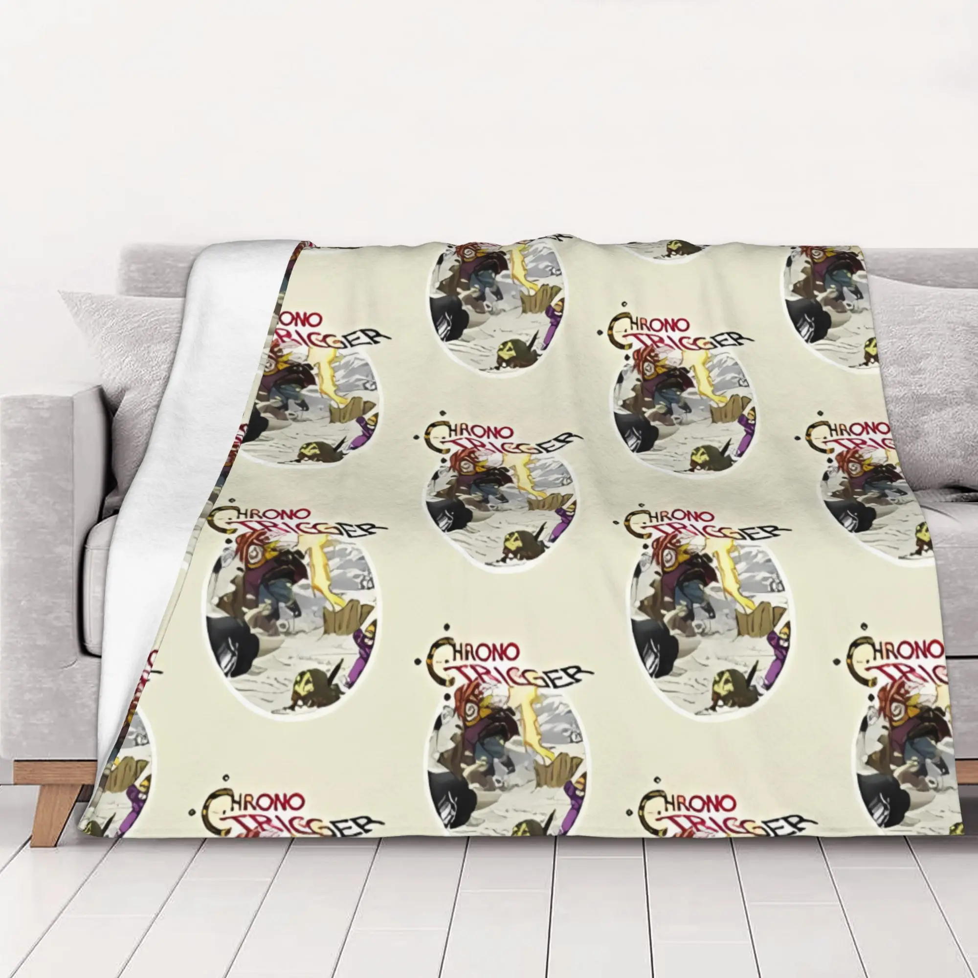 1PC Chrono Trigger Chrono Trigger home room decorations Winter Blankets for Adults Bedding Home Interior Sofa Knee