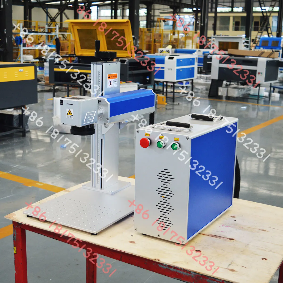 Split Type Small Marking Cabinet Portable All Aluminum Chassis Engraving Machine Laser Engraving Machine Nameplate Marking Metal