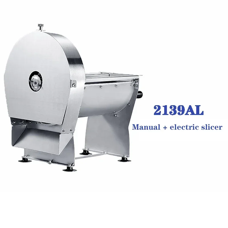 220V/100W Electric Meat Slicer Multifunctional Household Desktop Semi-automatic Meat Slicer Potato Lemon Pumpkin Bread Slicer