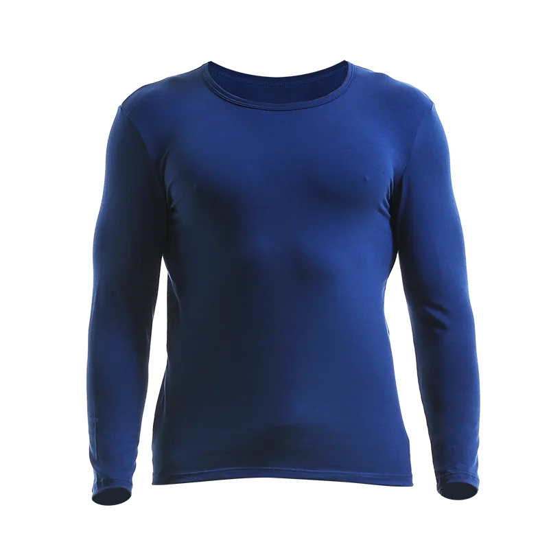 Men's lightweight pajama top - pure cotton, loose-fit long sleeve, casual loungewear for autumn/winter