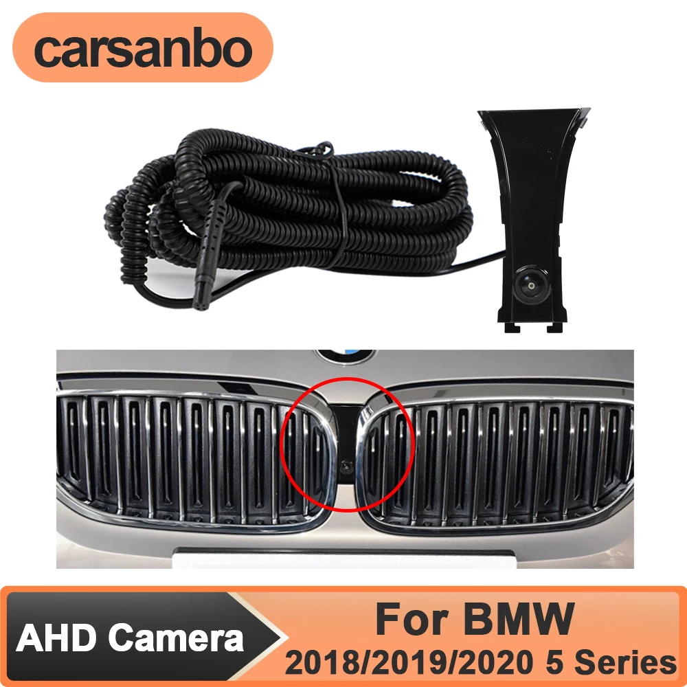 

Carsanbo 150° AHD 1080P Vehicle Front View Camera for Car BMW 2018/2019/2020 5 Series Night Vision Fisheye Glass Lens Waterproof