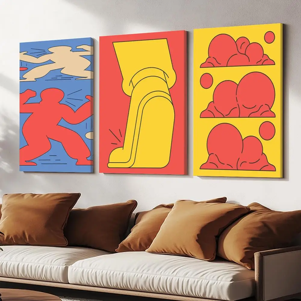 Artist M-Matt Jennings Framed Wall Painting HD Canvas Wall Art | Optional Framed/Unframed | Modern Entryway Home Decor