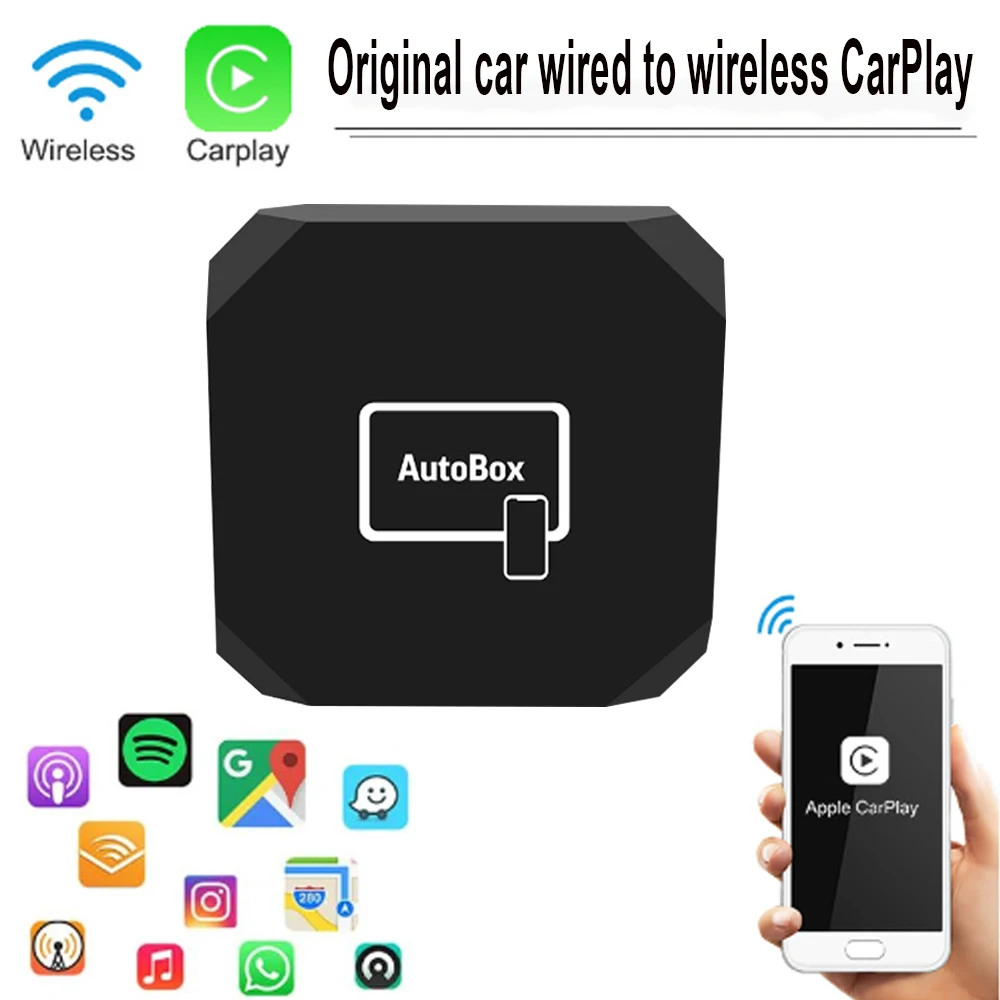 

MiNi Bluetooth Carplay Wireless Dongle Wifi 5.0 Bluetooth Auto Connect CarPlay Adapter for Car Upgrade for Apple Carplay AI Box