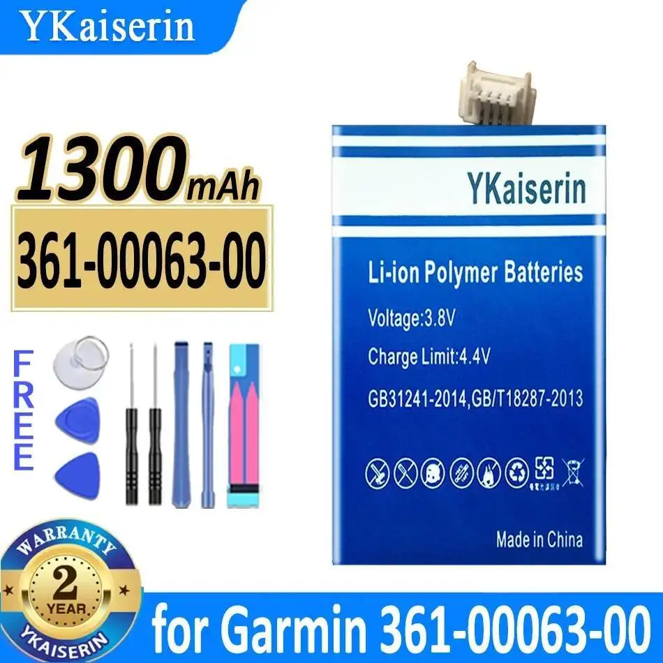 

Аксессуары для GPS-устройств большой емкости 1300 мАч, аккумулятор для Garmin 361-00063-00