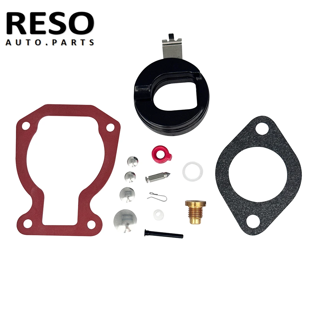 RESO  398453 Carburetor Repair Kit With Float  For Johnson Evinrude 9.9-15 HP 1974-1988