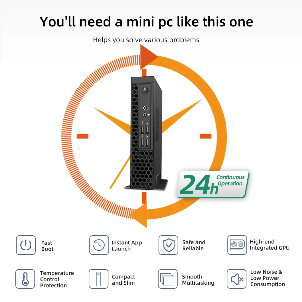 ПК Mini Nuc 8 ГБ Ram 256 ГБ SSD Core I3 6100 Bare Bone Game Mini Gaming 2025 Дешевый компьютер Настольный ПК