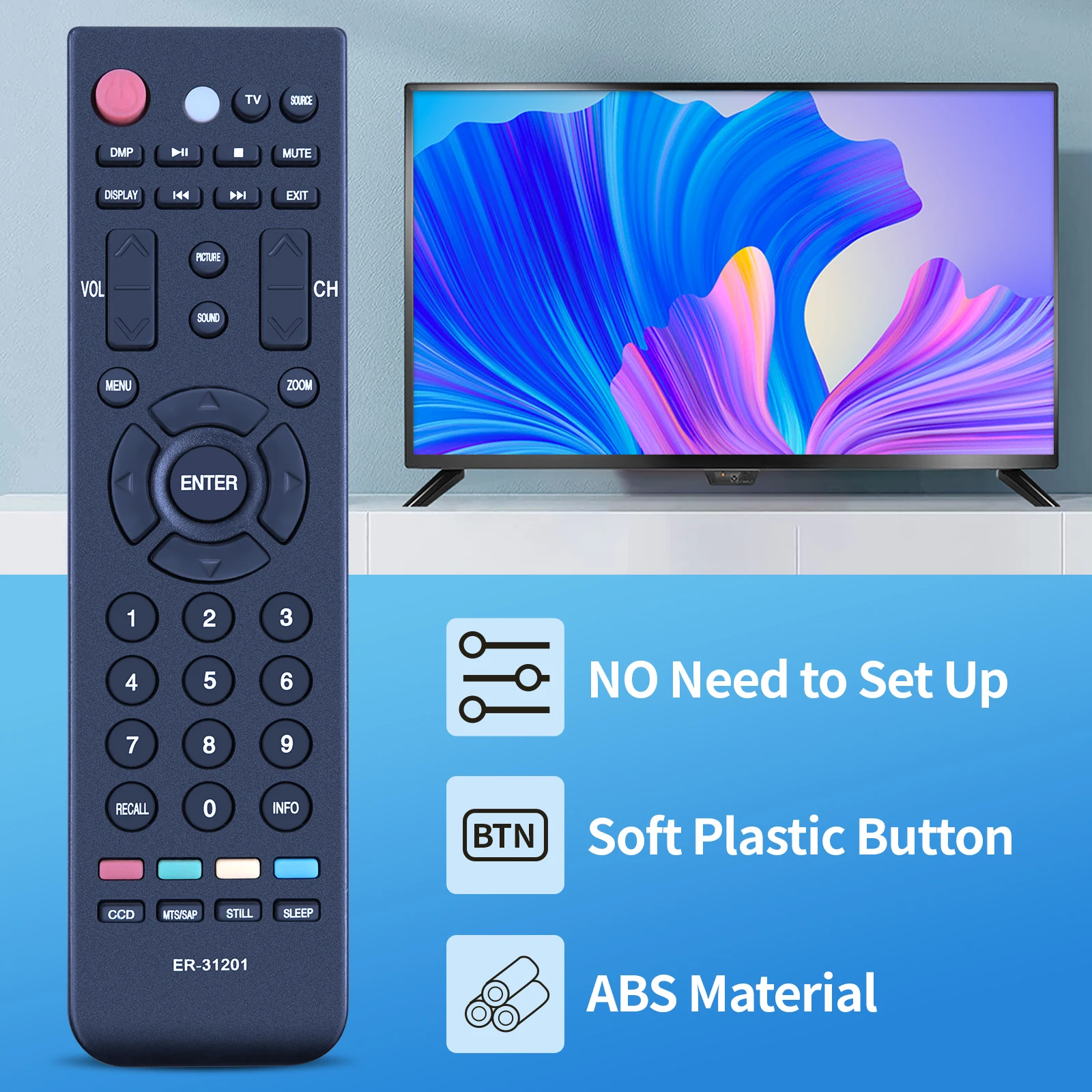 New Remote Control ER-31201 for Hisense Smart TV