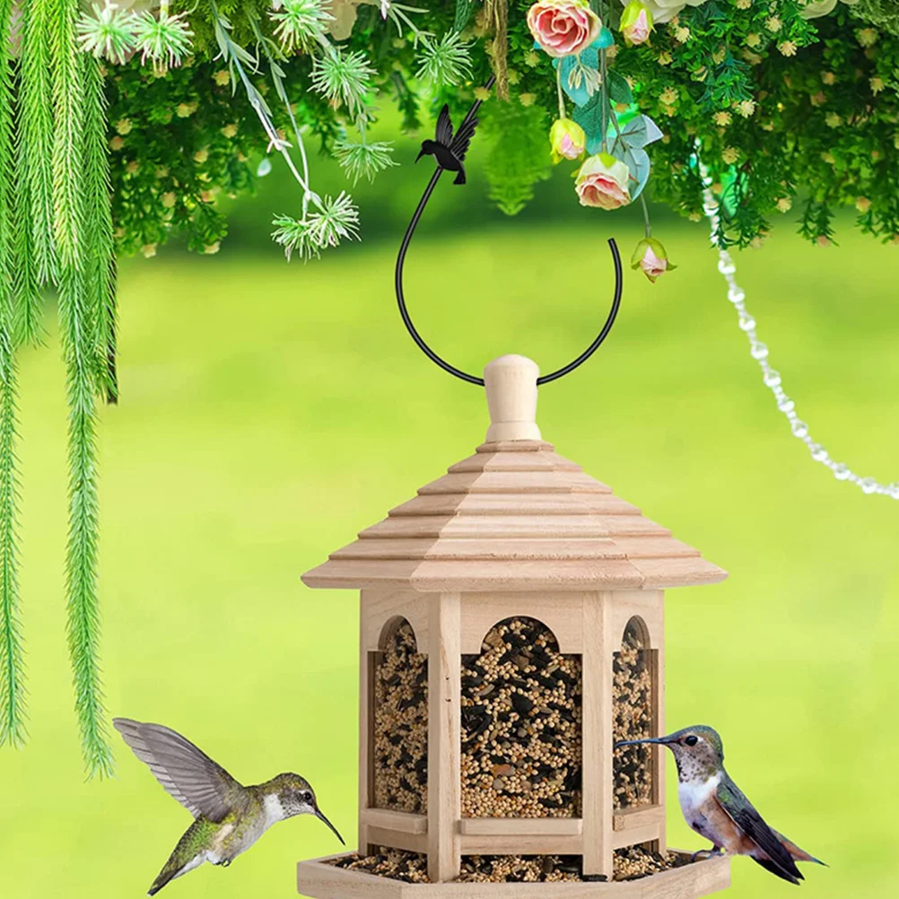 

4Pcs Feeder Hooks S-Shaped Garden Hangers for Hanging Pots Baskets Wind Chimes Aviaries Outdoor Decoration