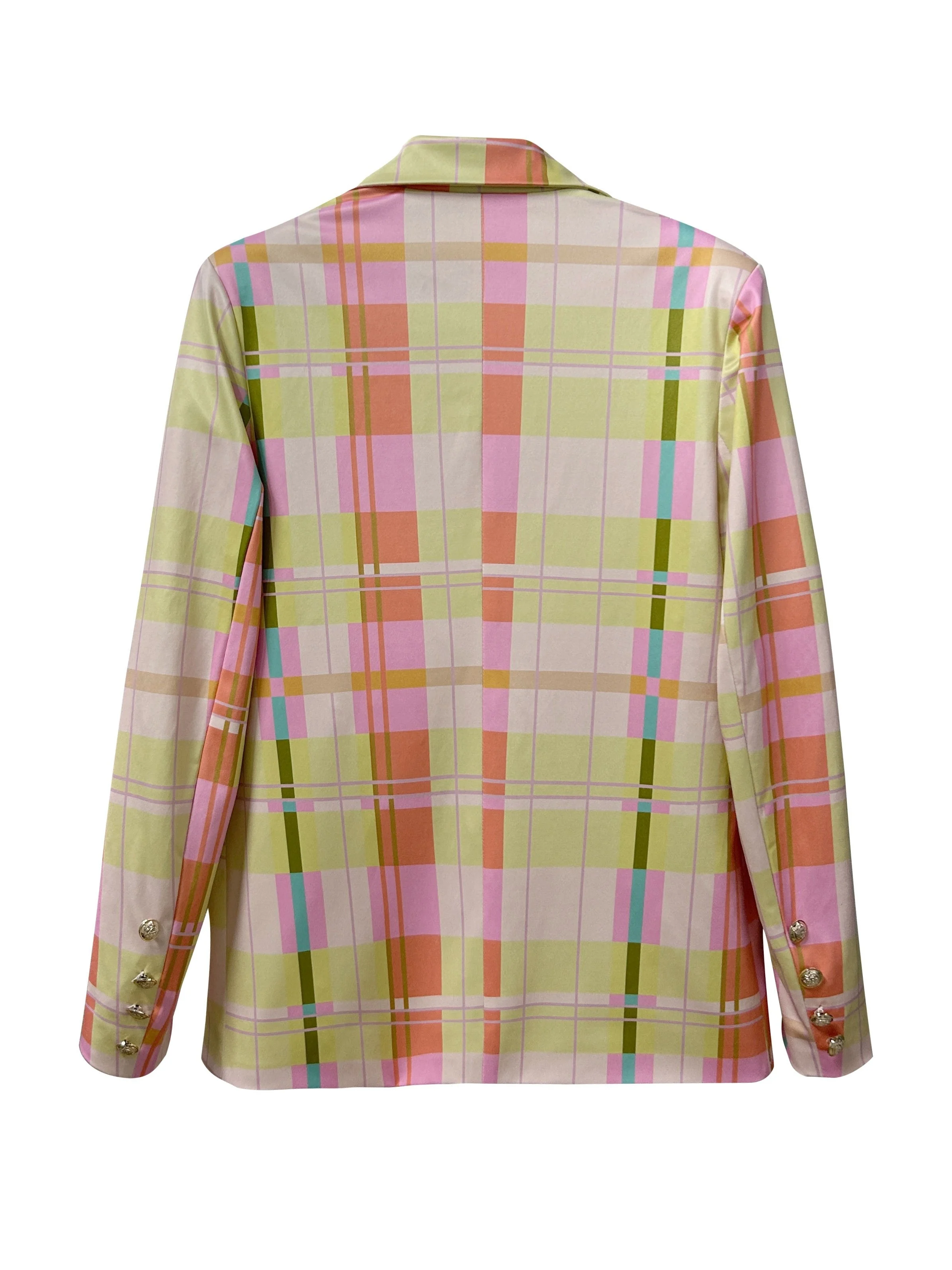 سترة منقوشة ملونة جديدة لفصلي الربيع والخريف، متعددة الاستخدامات للتنقل والمواعدة، منتج ملابس الشارع الأنيق